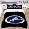 Millwall FC Set Copripiumino Trapuntato Coperta Trapuntata Federa Decorazione per la Casa Regalo di Compleanno (1 * copripiumino + 2 * federe senza imbottitura)