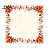 Fall Shop Window Display Harvest Festival Static Glass Sticker Autumn Clings with Maple Leaves Sunflowers And Home Ornaments Berries Prints Reusable