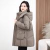 Winter New Down Cotton-padded Clothes Women's Medium and Long Thickened Warm Cotton-padded Clothes Fashionable Foreign Loose Cotton-padded Jacket