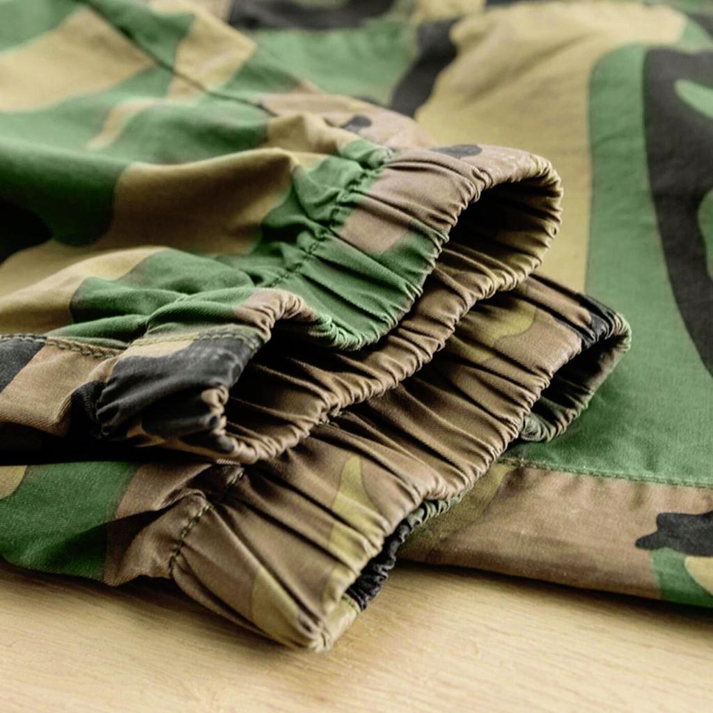 Spodnie męskie Kamuflaż Drukuj Elastyczny pas Casual Spodnie Cargo na lato