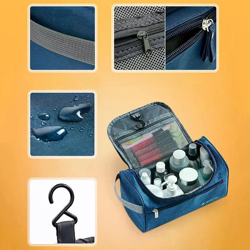 Large Travel Cosmetic Bag Organizer Portable Outdoor Storage Bag Toiletries Bag