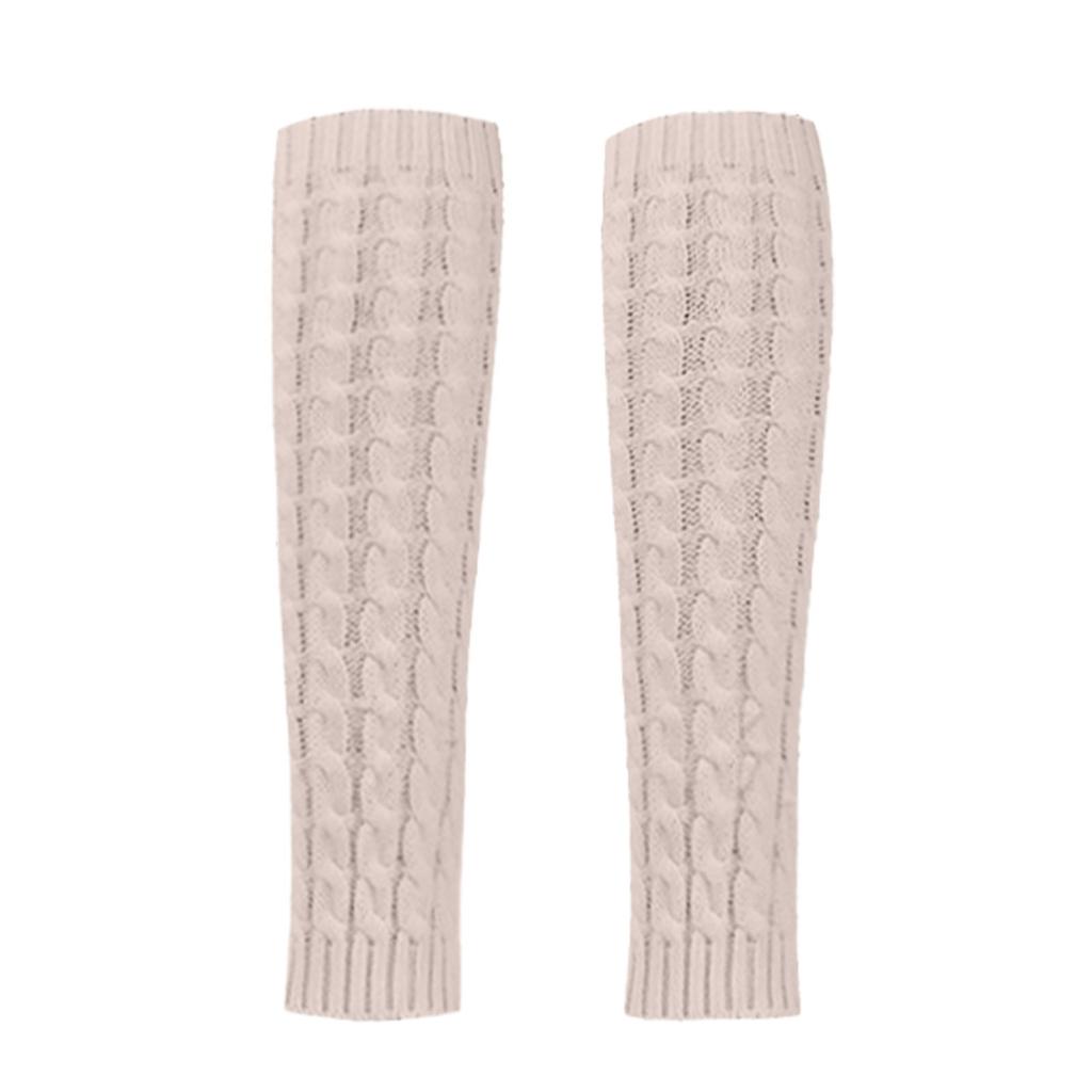 Fashion Women Winter Warm Leg Warmers Knitted Crochet Long Socks