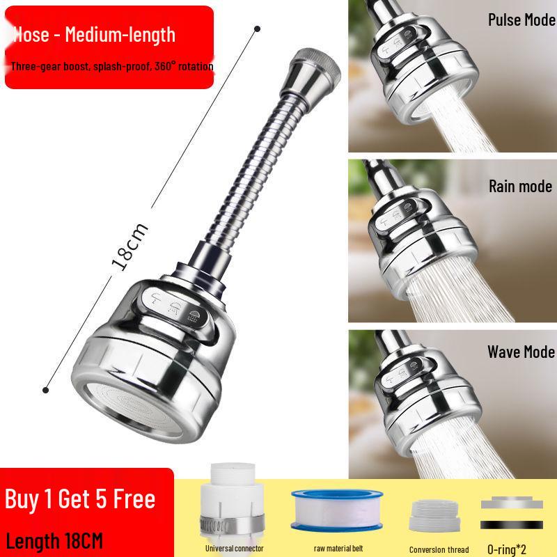 Universal Kitchen Faucet Sprayer with Splash Guard