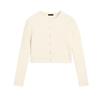 MD Spring New Women's Clothing Casual French Lady Style Cotton Twisted round Neck Knitting Cardigan 5745641