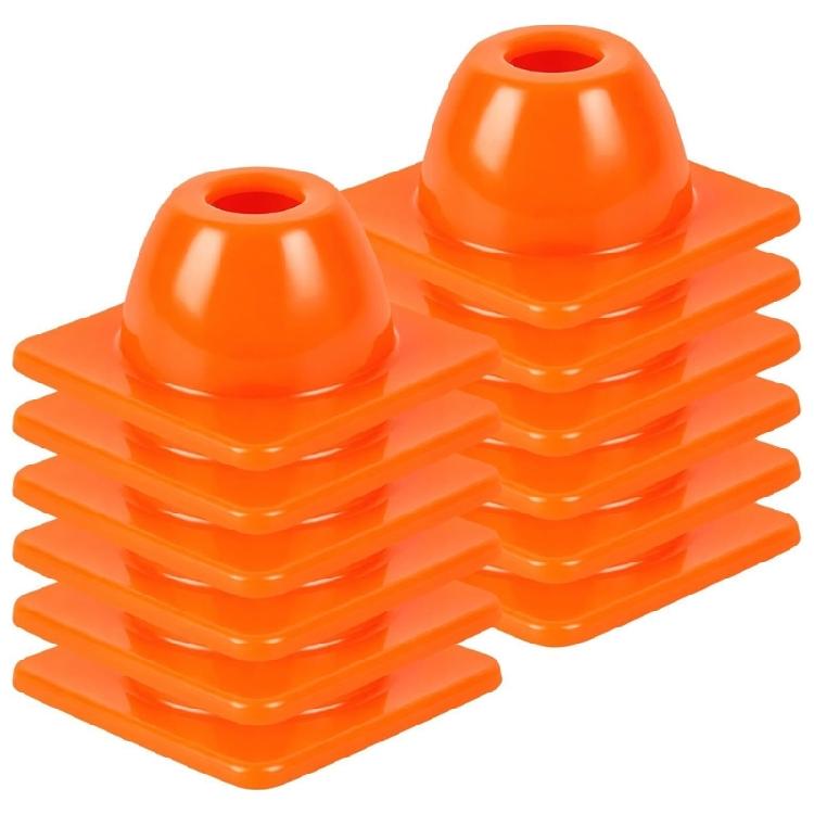 Stackable Agile Marker Cones, 12-Piece Soccer Training Set for Practice Border, Position Areas, Turn Point, and Drill Route