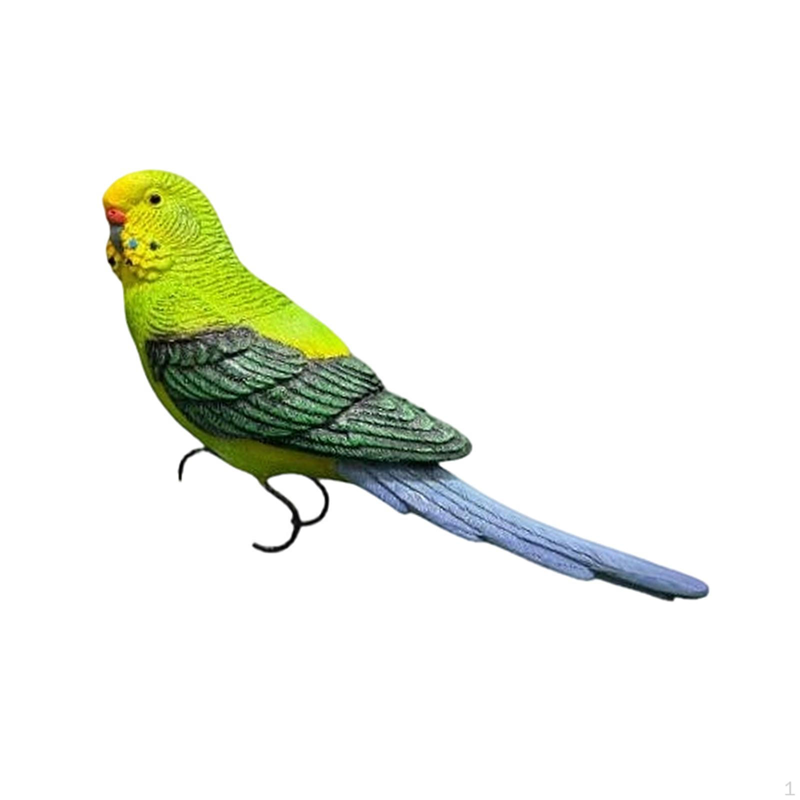 

Artificial Bird Sculpture with Realistic Feathers, Ideal As Decoration for Flower Pots, 16x7.5cm