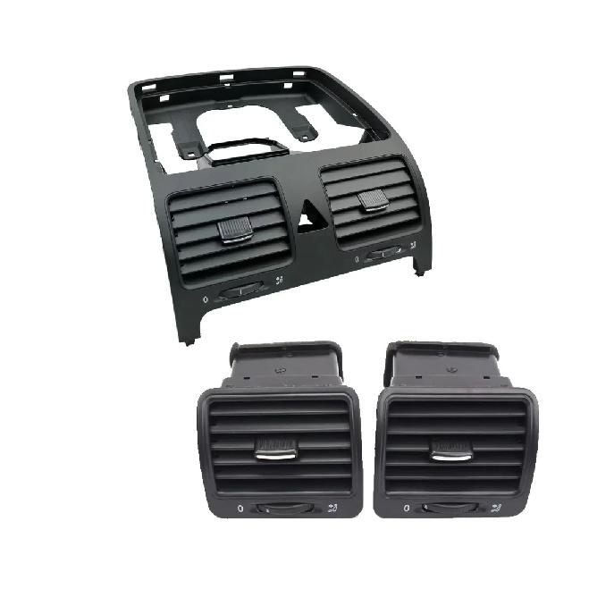 Liuquan Black Dashboard Air Vents for VW Jetta MK5/Golf 5/Rabbit - OEM Part Numbers: 1K0819728, 1K0819703, 1K0819704, 1K0819203
