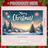 Happy Winter Sign Decorative Branches Winter Banner Holiday Backdrop Snowman Design Snowman Display For Photo Shoot Christmas