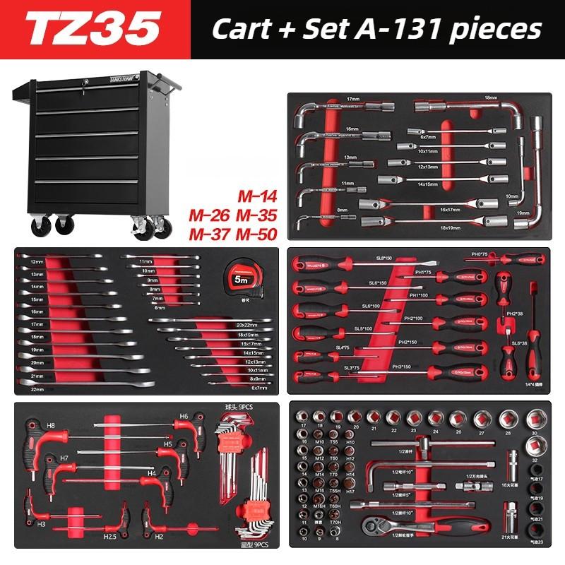 Multifunctional Mobile Cabinet Trolley Tool Box Trolley Tool Cart Storage Toolbox Tank Drawer Auto Repair Cart