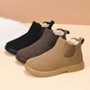 Fleece Cotton Shoes for Women, Warm Shoes, Flat, Comfortable and Versatile Ankle Boots, Anti-slip Snow Boots