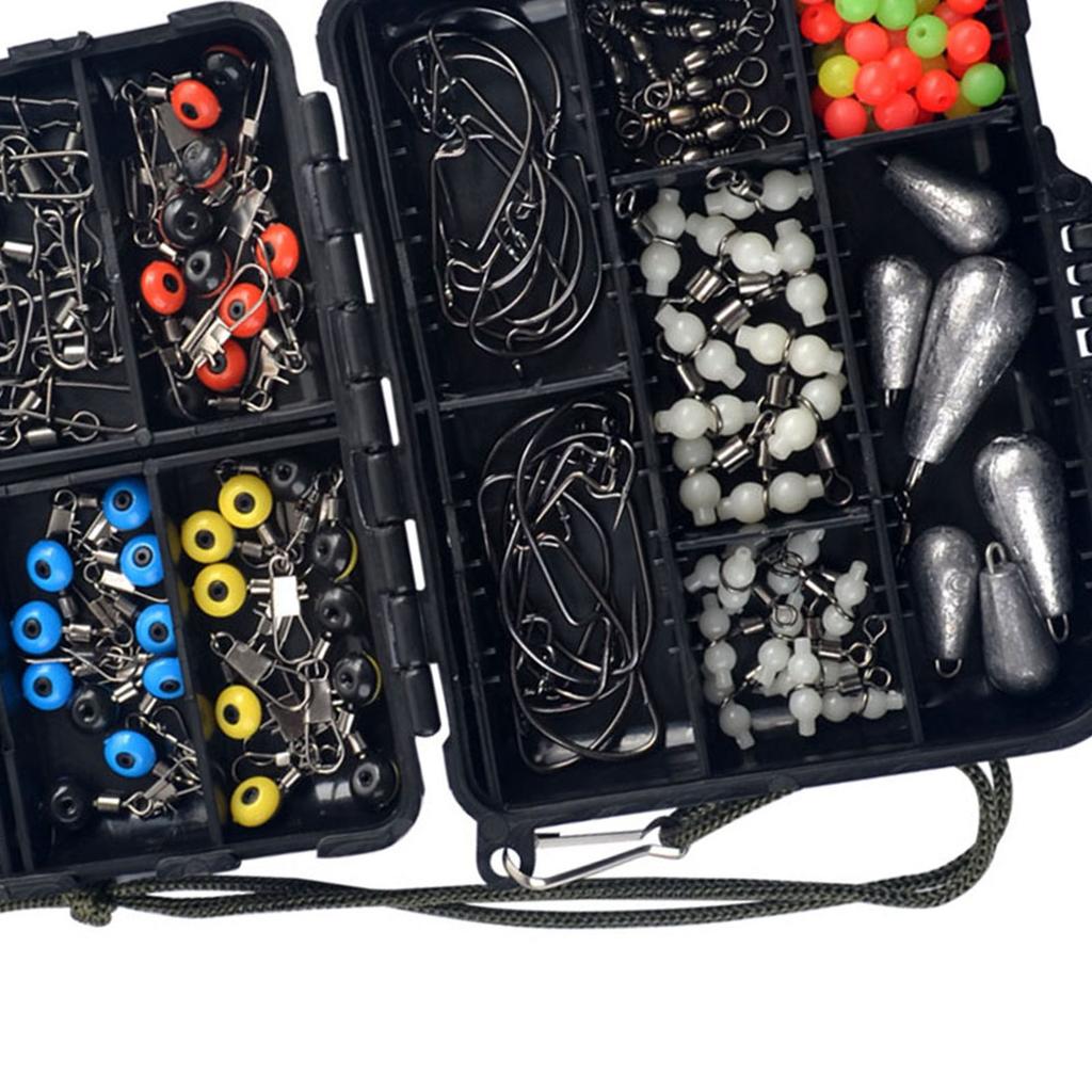 177PCS Fishing Accessories Kit Practical Convenient To Access Fishing Tackle Box for Outdoor