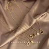 French Style Elegant Natural Pearl Heart Shape Women's All-Match Niche Light Luxury Snake Chain Sweater Chain Real Gold Plating