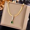 DIEYURO 316L Stainless Steel Gold Heart Pearl Pendant Necklace For Women Punk Street Rustproof Neck Jewelry Party Gift