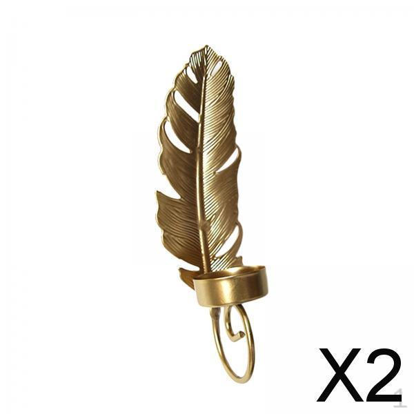 

2x Wall Sconce Candle Holder, Tea Light Hanging Art Decor for Dining Room Living