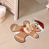 Lebkuchen Küchenteppiche Weihnachtsfußmatte Bodenmatte Mit Lebkuchenmann Rutschfeste Badematten Fußmatten Für Innen Schlafzimmer
