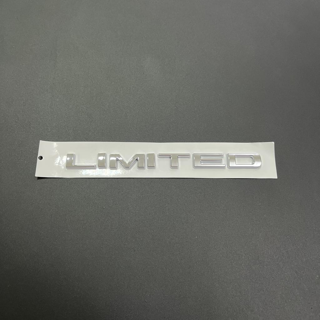 LIMITED Car Letter Emblem, 3 Sizes, 2 Colors, 3D ABS Sticker for Jeep Car Exterior ALU1