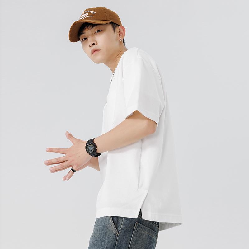 

Мужская летняя футболка Heavyweight Pocket, короткий рукав, круглый вырез 2XL