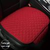 All-Season Breathable Linen Car Seat Cushion Set with Polka Dot Embroidery