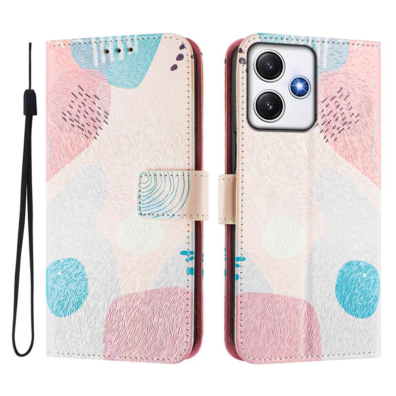 Luxusní výklopný kožený kryt pro Xiaomi Redmi 12 5G Výklopný kryt pro Xiomi Redmi 12 12C Redmi12 Peněženkové taštičky Květinové kryty Pouzdro 2025