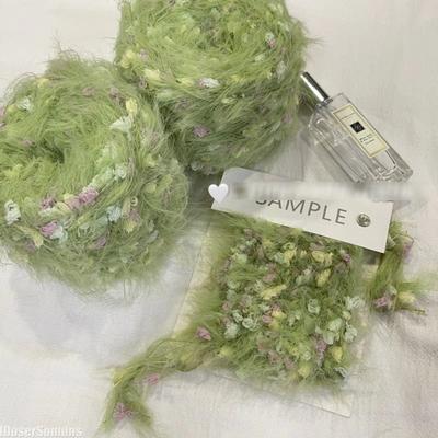 Series 125g Garden Hand Mixed Knitting Yarn Green Flower Thread Handmade Crochet Stick Needle Woven Bag Hair Loop Yarn Decor