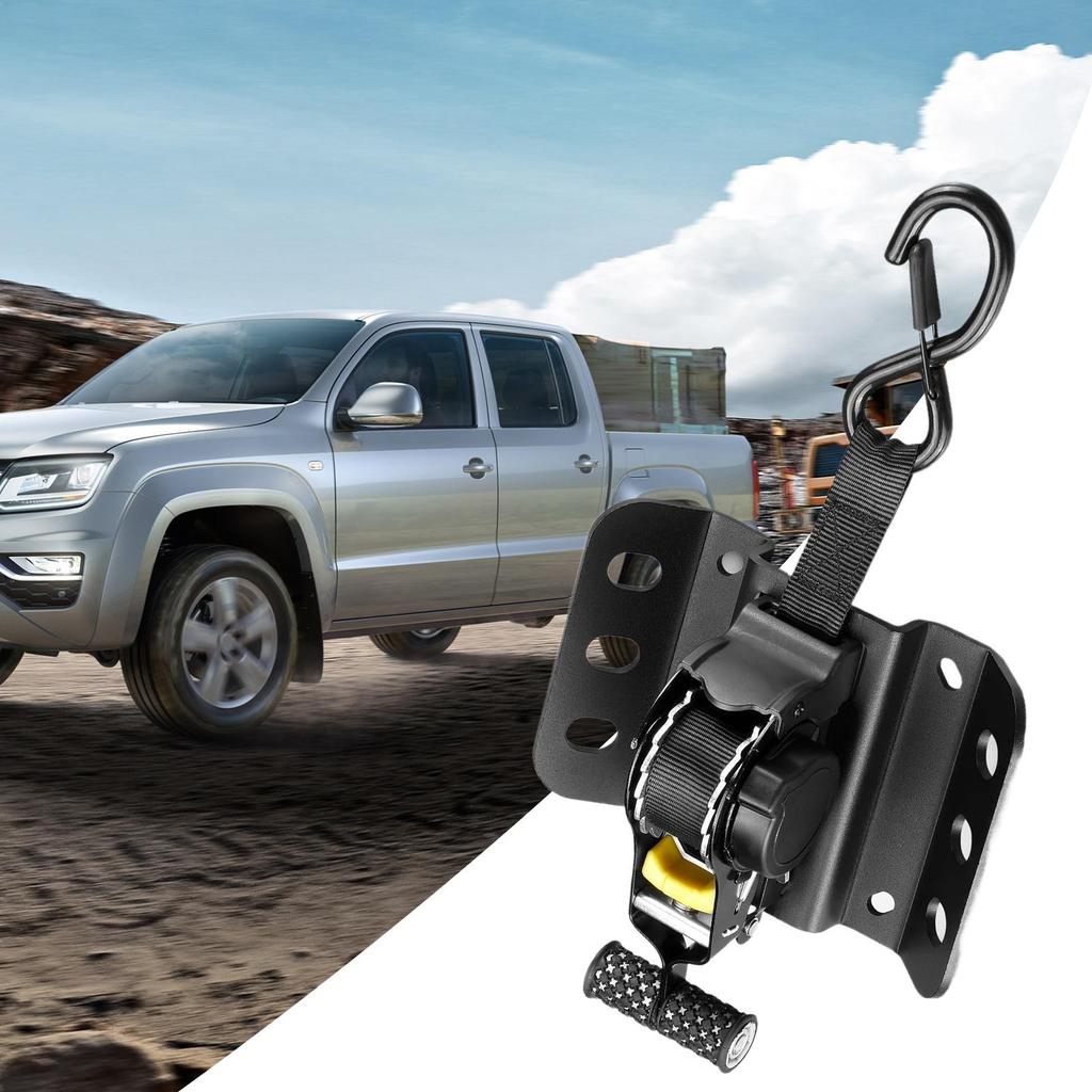 Self-Retracting Ratchet Straps With Hooks, Automatic Tie Down Straps For Cargo Car motorcycle Bike Boat Kayak Trailer Transport