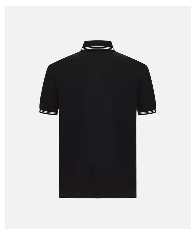 [Skin Friendly, Comfortable, Fashionable, Color Blocking] Spring and Summer Clean, Simple, Versatile Men's Short Sleeved Polo Shirt for Commuting