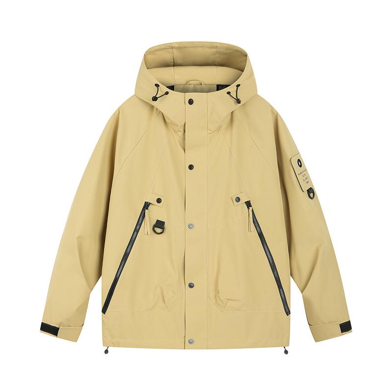 

Unisex Couple Windbreaker: Hooded, Mountaineering Jacket for Spring & Autumn 6XL