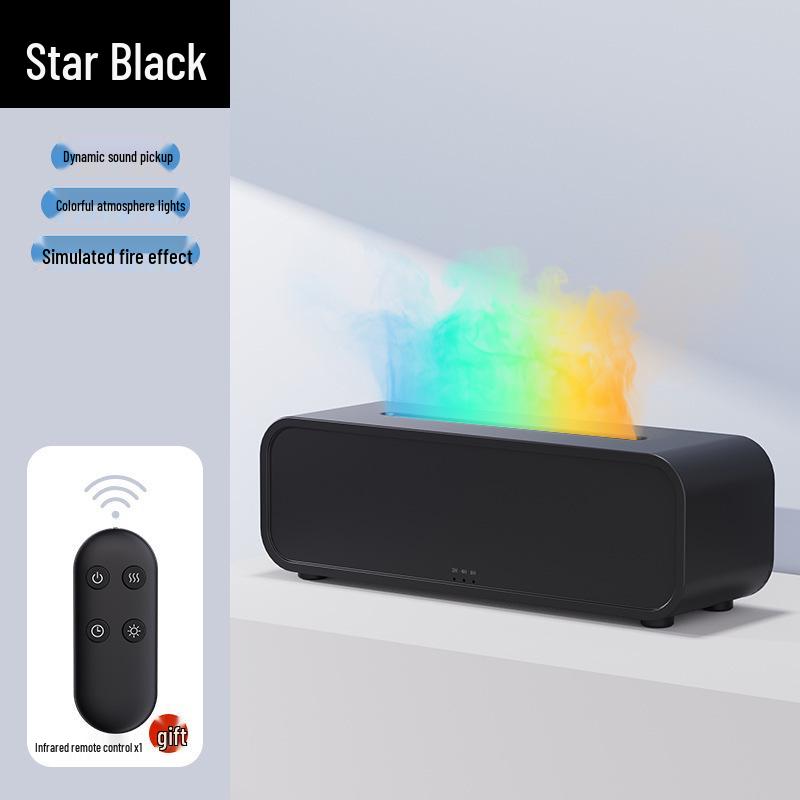 

Rhythm Flame Aroma Diffuser: Sound-Controlled Desktop Humidifier for E-sports & Music Spaces