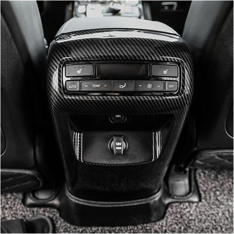 Durable-For Palisade - Car Rear Air Outlet Panel Cover Trim Sticker Spare Parts Accessories ABS Carbon Fiber