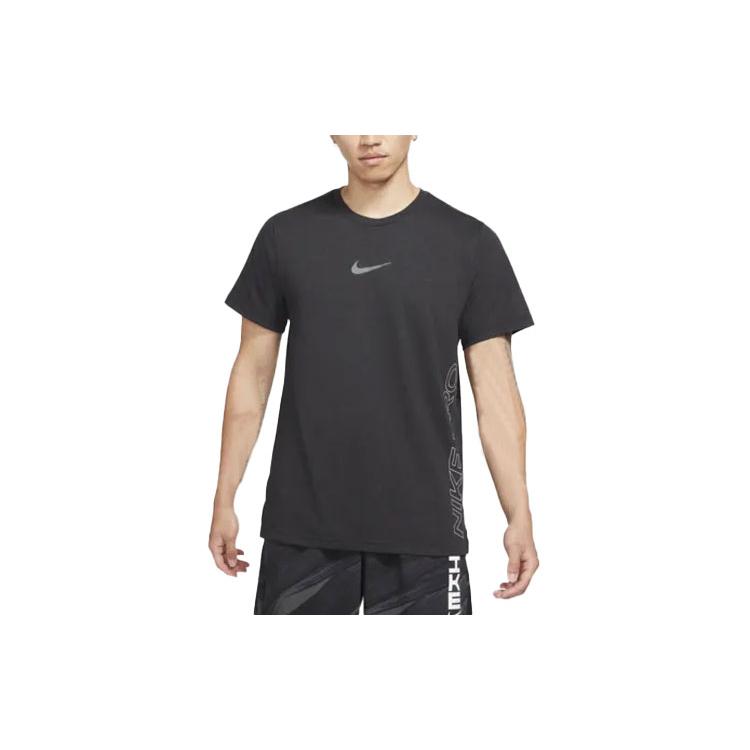 Nike T Shirts Men's Black Crew Neck Moderate Straight Fit DD1829-010