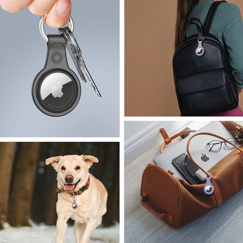 AirTag 2/1 Case, Dux Ducis, Slide, Keychain, 4 Pieces