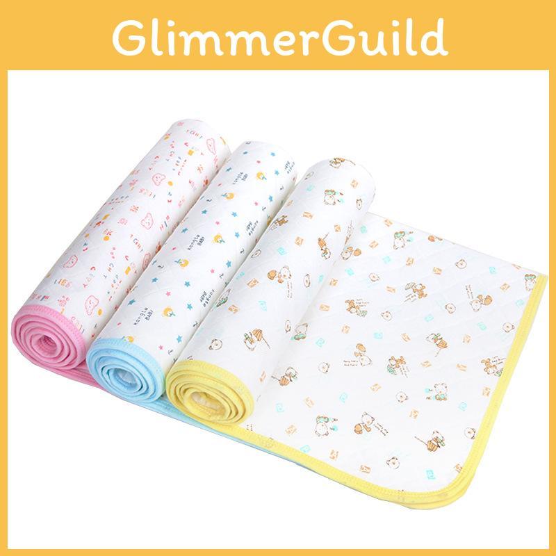 Kinder-Unterlage mit Baumwoll-Saugfähigkeit, Bettschutz für Baby- und Kleinkindbetten, Sicherheit