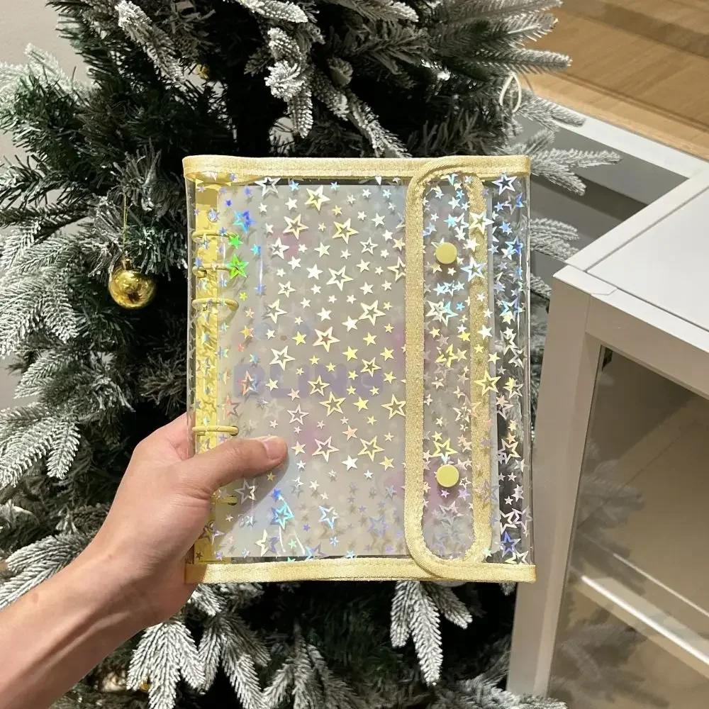 Kawaii A5 Binder Photo Album Waterproof Loose-leaf Photo Holder School Office Stationery Idol Pictures Storage Binder File Shell