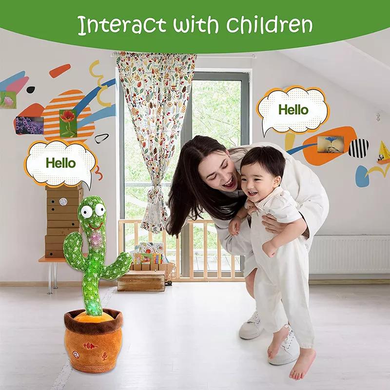 Plush Toy Dancing Cactus Can Sing and Speak It's An Enchanting Plush Toy