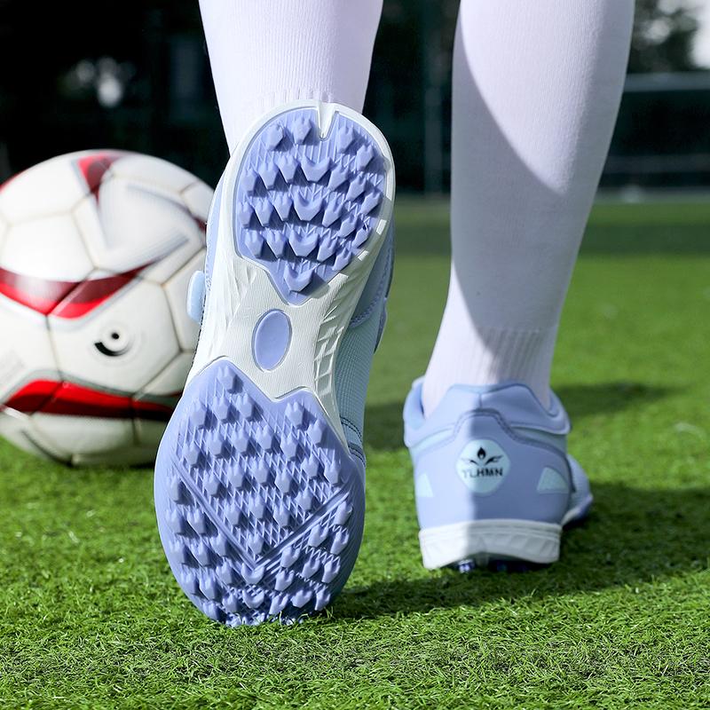 Zapatos de entrenamiento para niños y adolescentes, zapatillas de fútbol con clavos cortos, antideslizantes, resistentes al desgaste, absorbentes de golpes, de gran tamaño