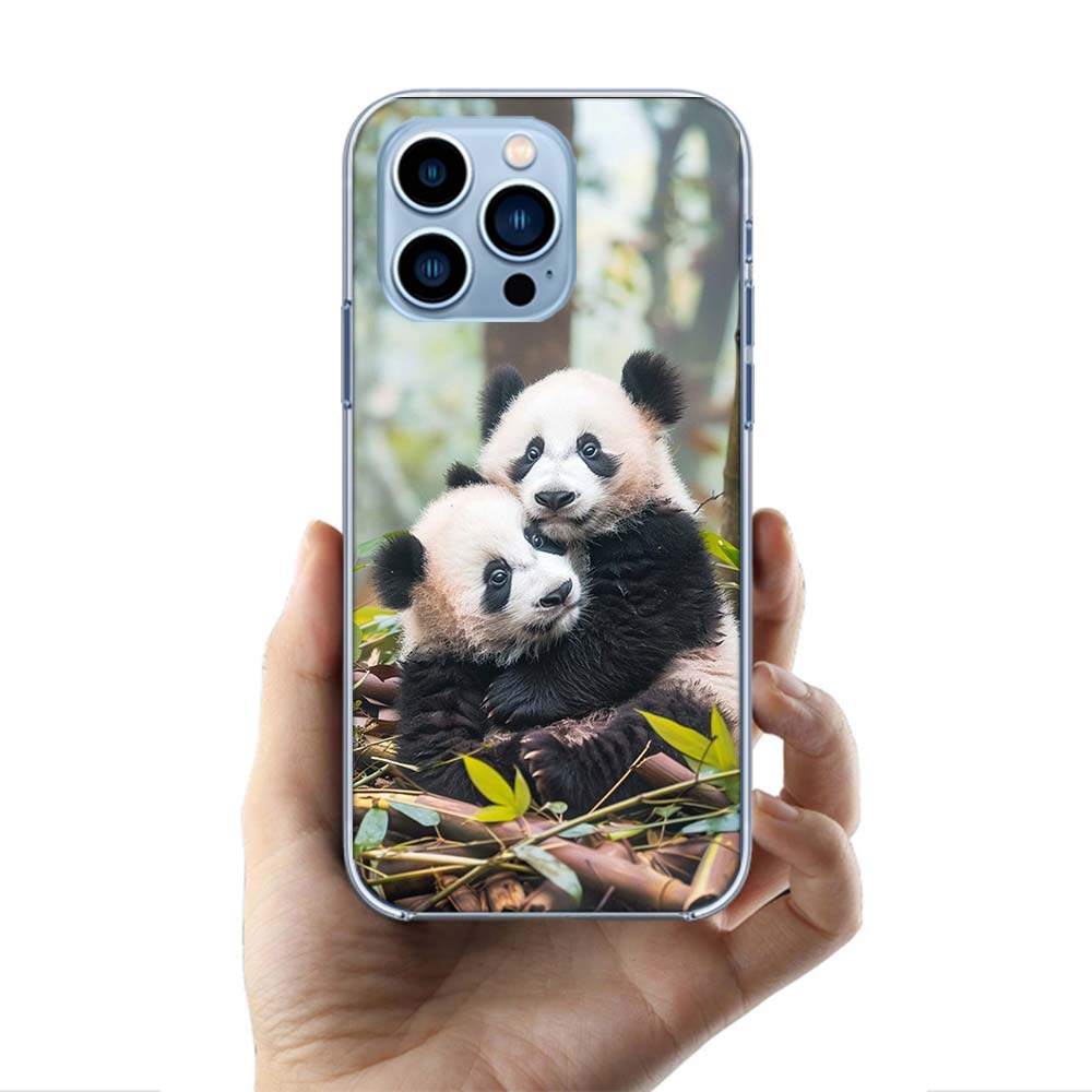 Panda Baby, Giant Panda Family Cases Phone Case For Iphone 17E 16E 17 Air 16 Pro Max 15 Pro 14 Plus 11 13 12 Mini Cover Cases Co