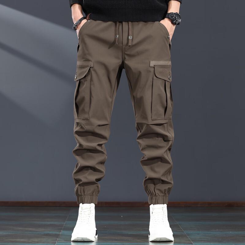 

Men s Multi-Pocket Retro Tactical Cargo Joggers L