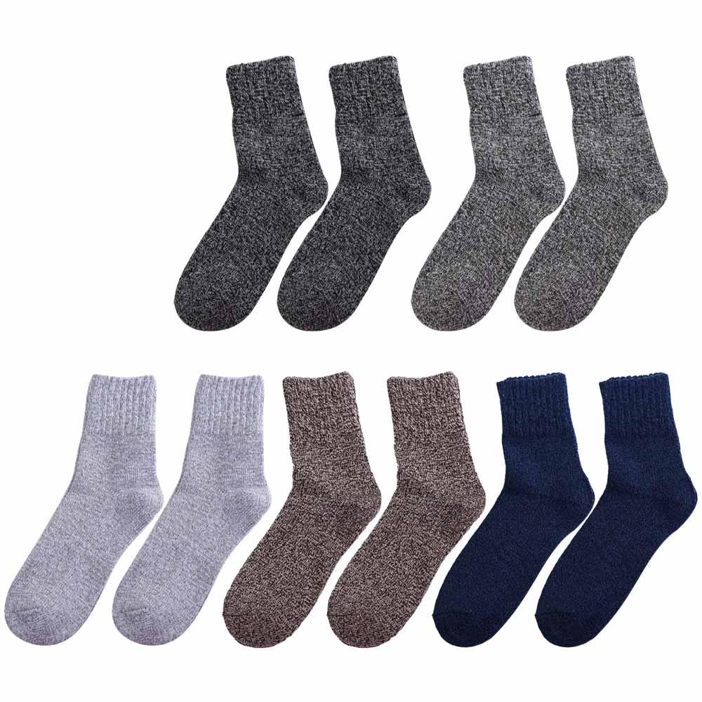 Male Winter High Quality Business Casual Middle Long Thicken Men Socks Warm Hosiery Wool Socks