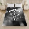 Guns N’ Roses Print Flannel Blanket Cozy Lightweight Plush Throw Blanket For Bed Sofa Household Use