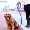 Strapazierfähiges Hundehalsband-Leine-Set, verstellbares Gehorsams-P-Kettenhalsband, Nylon-Hundeleine, Führleine für mittelgroße und große Hunde