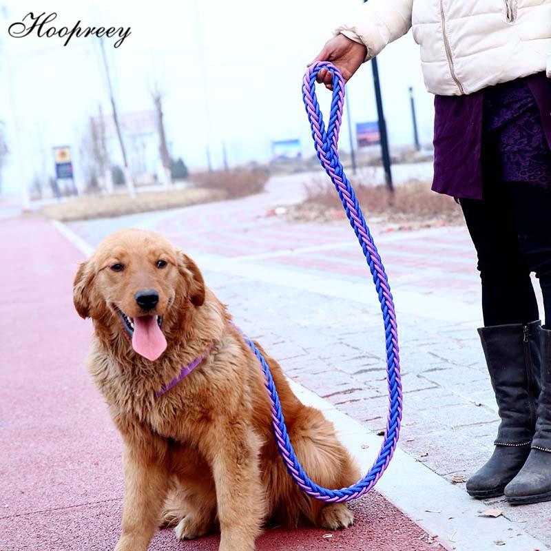 Strapazierfähiges Hundehalsband-Leine-Set, verstellbares Gehorsams-P-Kettenhalsband, Nylon-Hundeleine, Führleine für mittelgroße und große Hunde