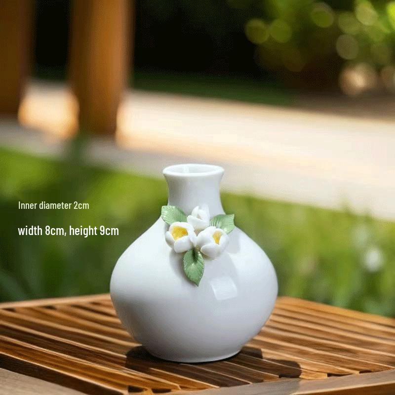 Hand-Pinched Ceramic Vase: Travel Souvenir & Home/Office Decor