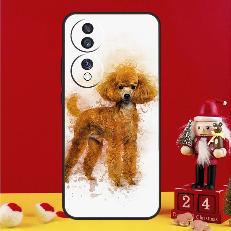 Cure Cartoon Poodle Case For Honor Magic 8 5 6 7 Pro Honor Win RT 50 70 90 200 400 Lite X8c X9b X9c X9a X9d Cover
