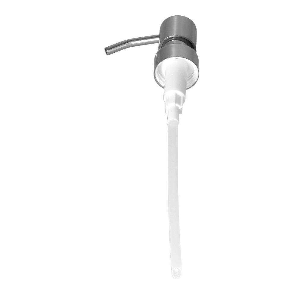 304 Stainless Steel Soap Dispenser Pump Head Silver Bottle Pump Replacement Pump Head Bathroom
