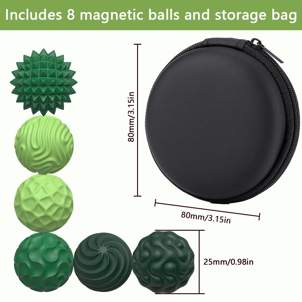 Upgraded Silicone Magneti Balls Fidget Toy Kids Miniature Model Hand Sensory Toy Relax Gadget for Adults and Kid