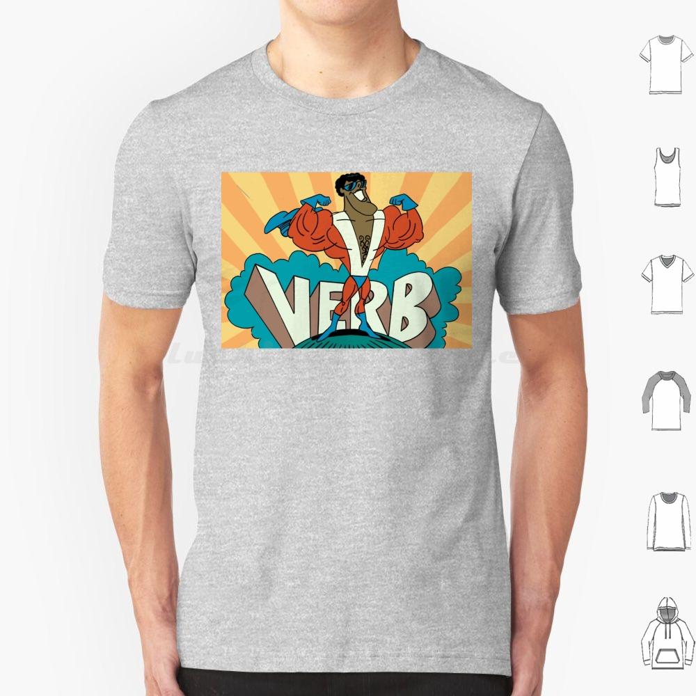 Verb T Shirt 6xl Cotton Cool Tee Schoolhouse Saturday Morning Cartoons Cartoon Cartoons Animation Animated 1970s Pop Culture
