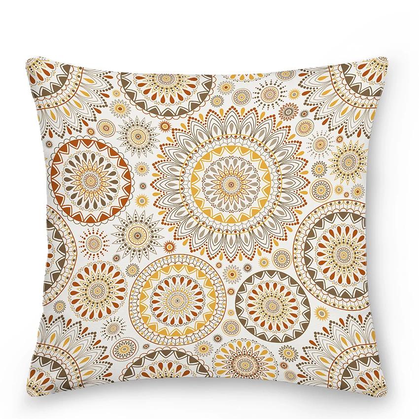 Mandala Pillowcase Decor Sofa Bed  Decorative Car Cushion Cover Boho Style