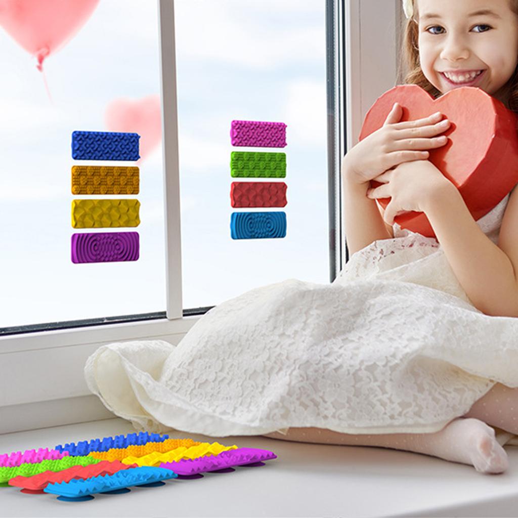 Silicone Texture Suction Cup Sensory Toy for Stress Relieve with Strong Adhesion for Office Home Bathroom Kitchen Supply