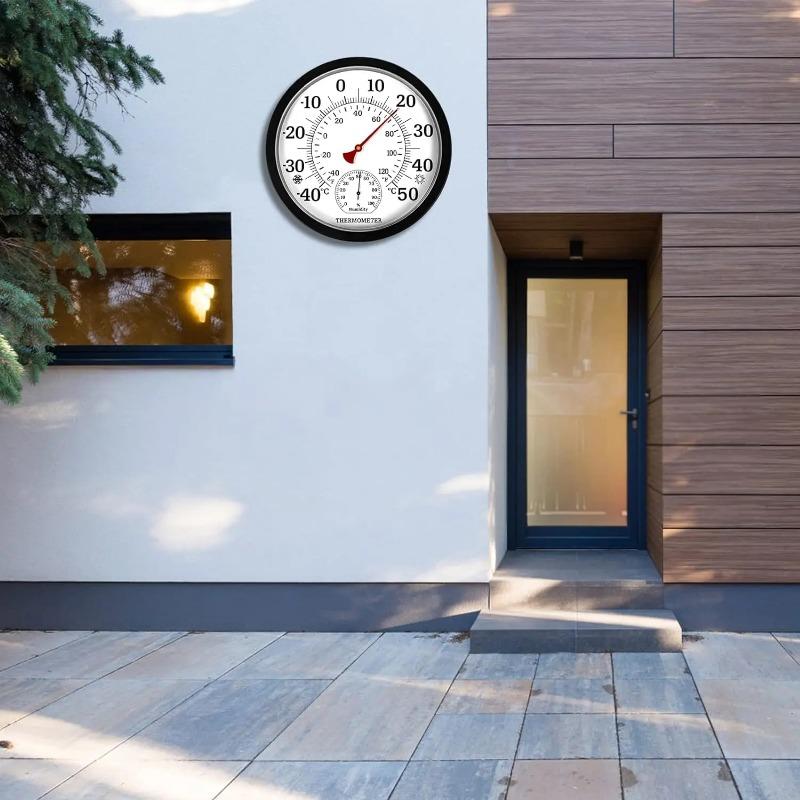 25CM Indoor Outdoor Garden Thermometer Wireless Thermometer Hygrometer Room Temperature Humidity Meter Outside Weather Station