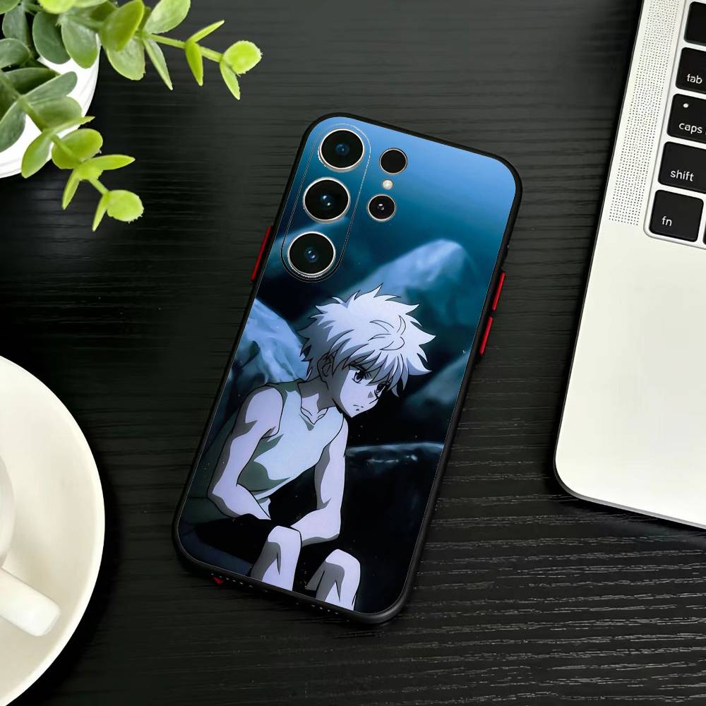 D-Killua Zoldyck H-Hunter X Hunter Phone Case For Samsung S26,S25,S24,S23,S22,S21,S20,Ultra,Plus,FE Black Soft Cover